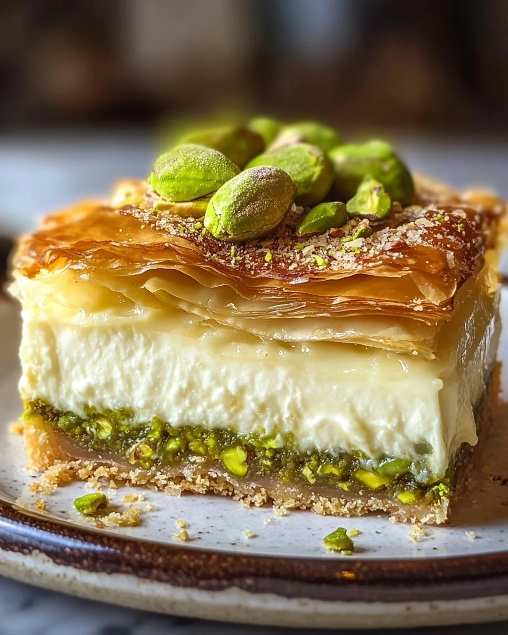 Baklava Pistazien Cheesecake – Ein unwiderstehlicher Genuss!