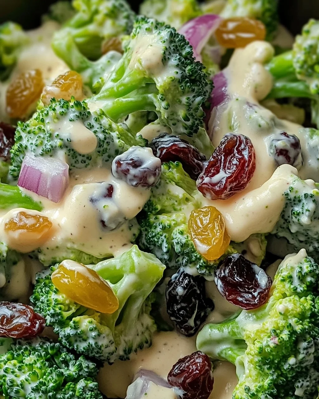Brokkoli-Salat mit cremiger Sauce