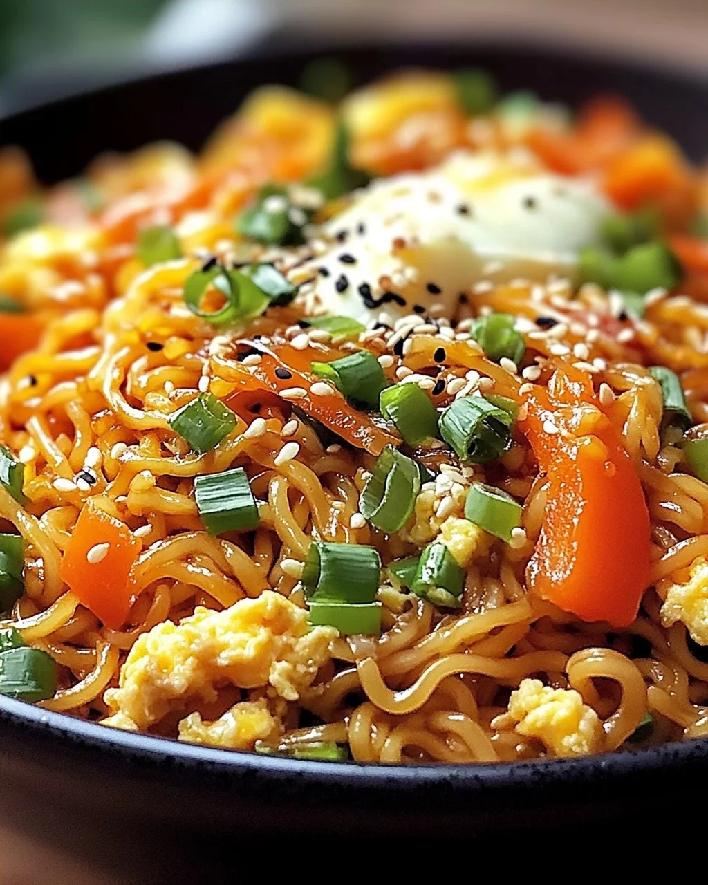 Chinesische Bratnudeln mit Ei
