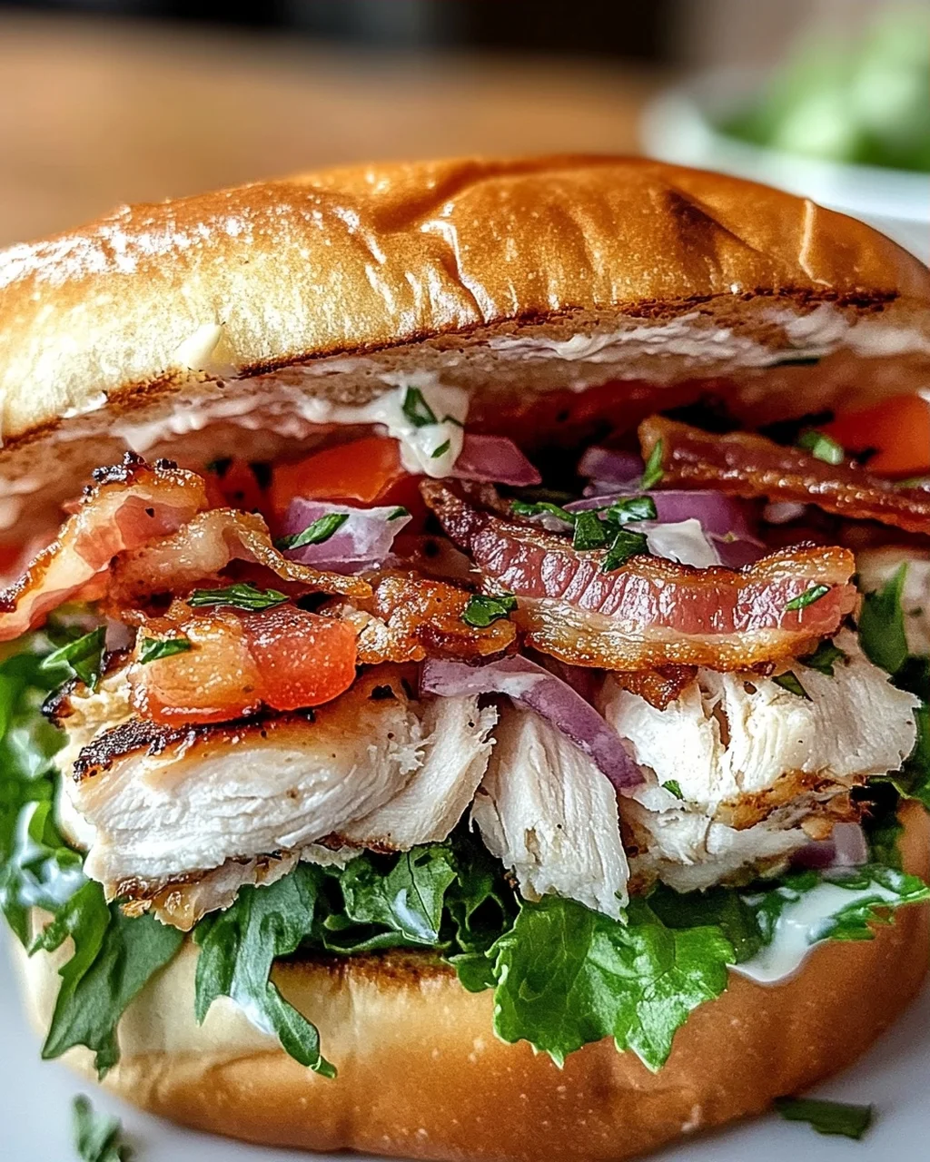 Chopped Chicken Beef Bacon Ranch Sandwich: Schnelle Geschmacksbombe