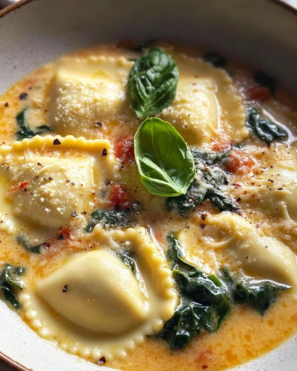 Cremige Toskanische Ravioli Suppe: Löffelweiser Genuss pur!