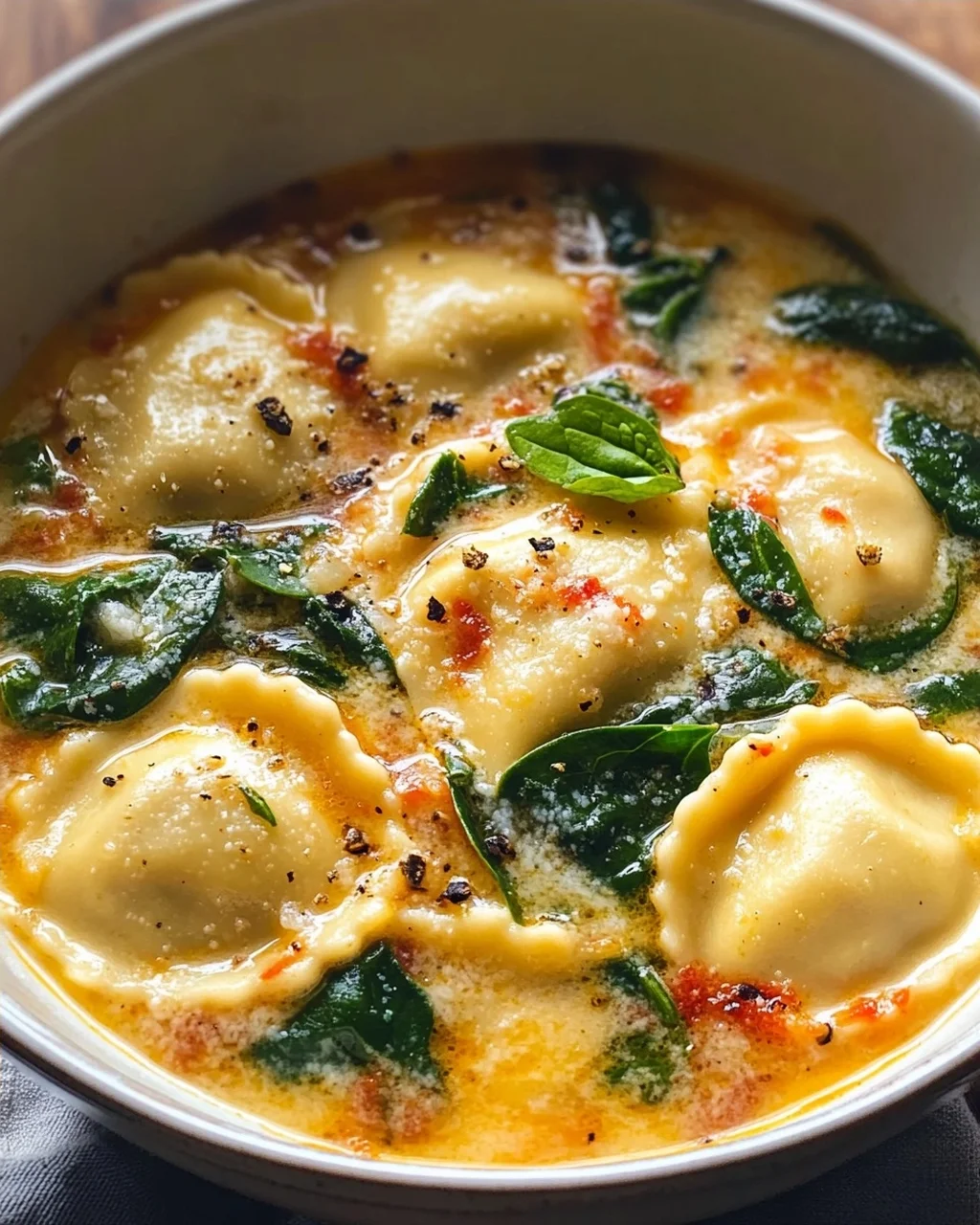 Cremige Toskanische Ravioli Suppe: Löffelweiser Genuss pur!