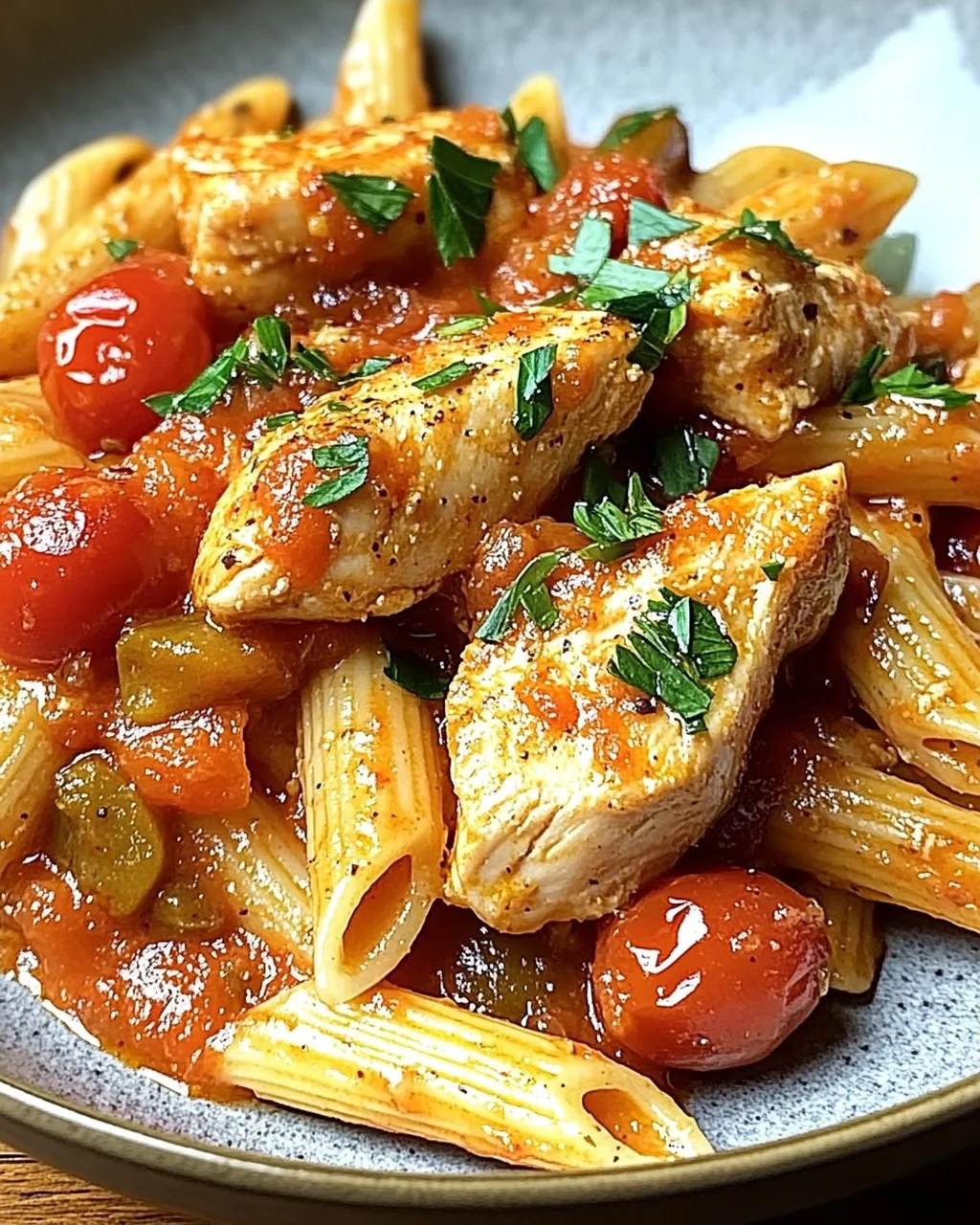 Cremiges Hühnchen all’Arrabbiata für deinen Abend!