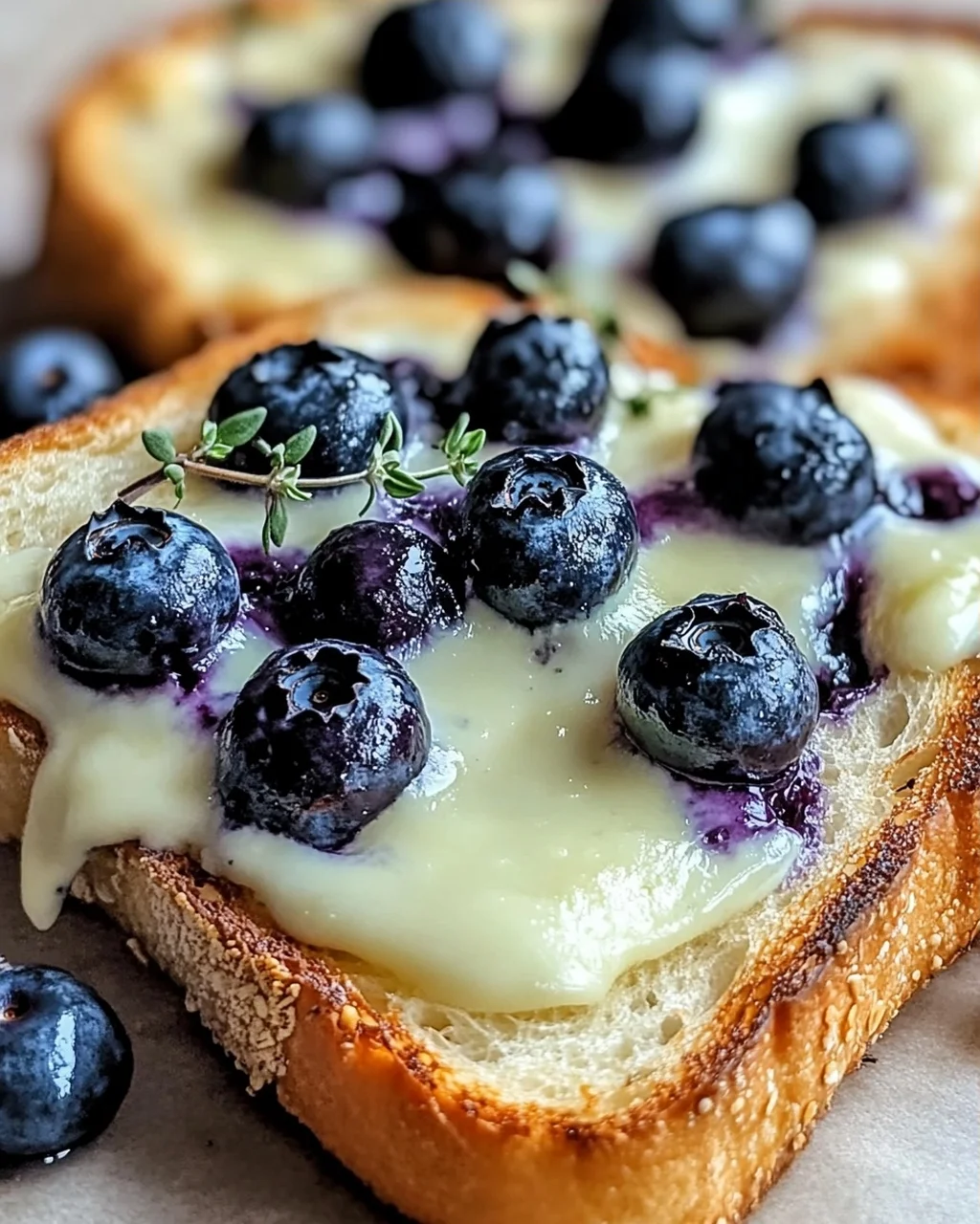 Crispy Blaubeer-Toastkäse für ein Geschmackserlebnis