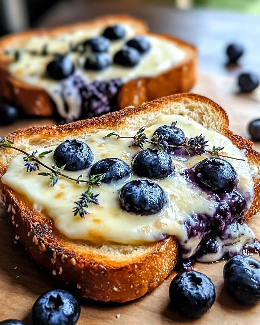 Crispy Blaubeer-Toastkäse für ein Geschmackserlebnis