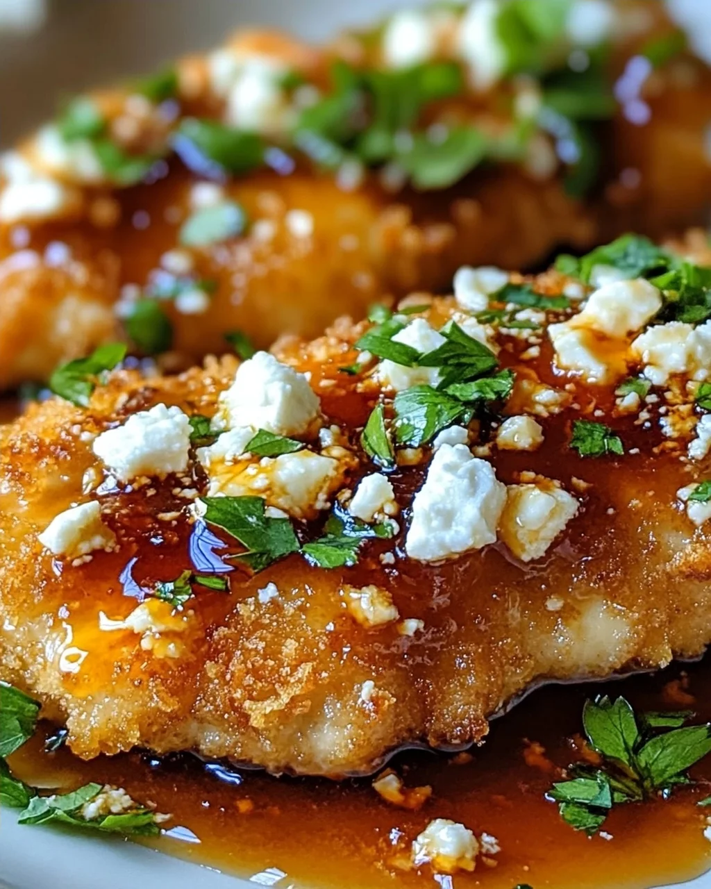 Crispy Hot Honey Feta Chicken