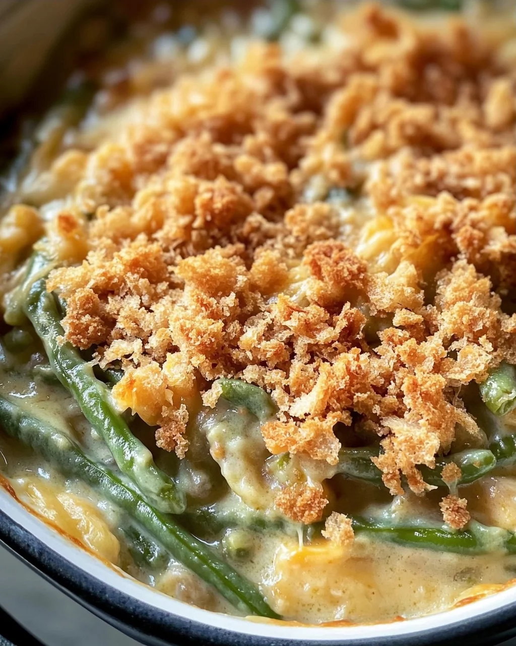 Einfache Crock Pot grüner Bohnen Auflauf Rezept für jeden Anlass