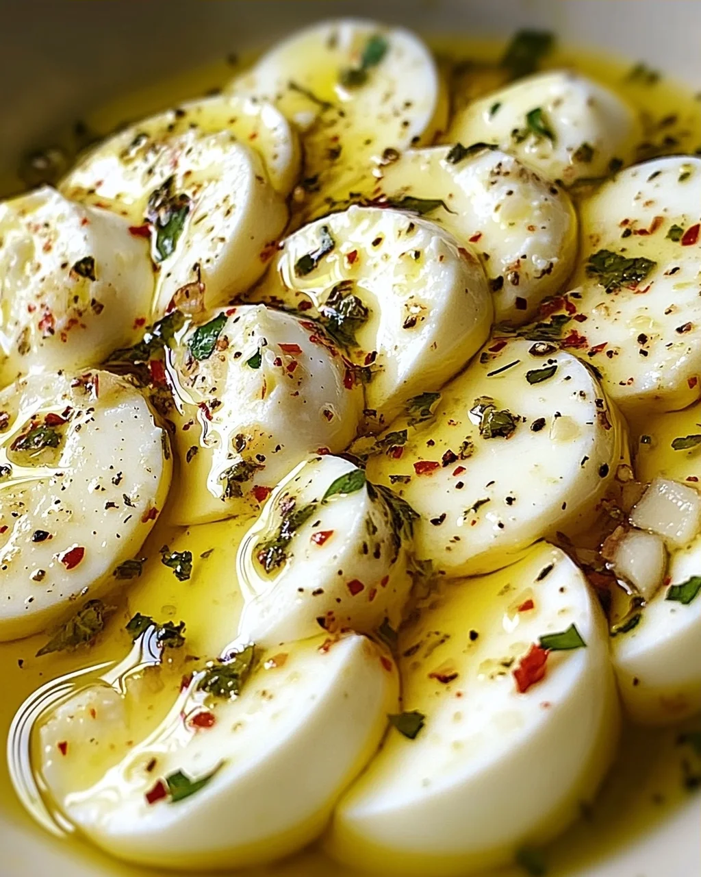 Eingelegter Mozzarella
