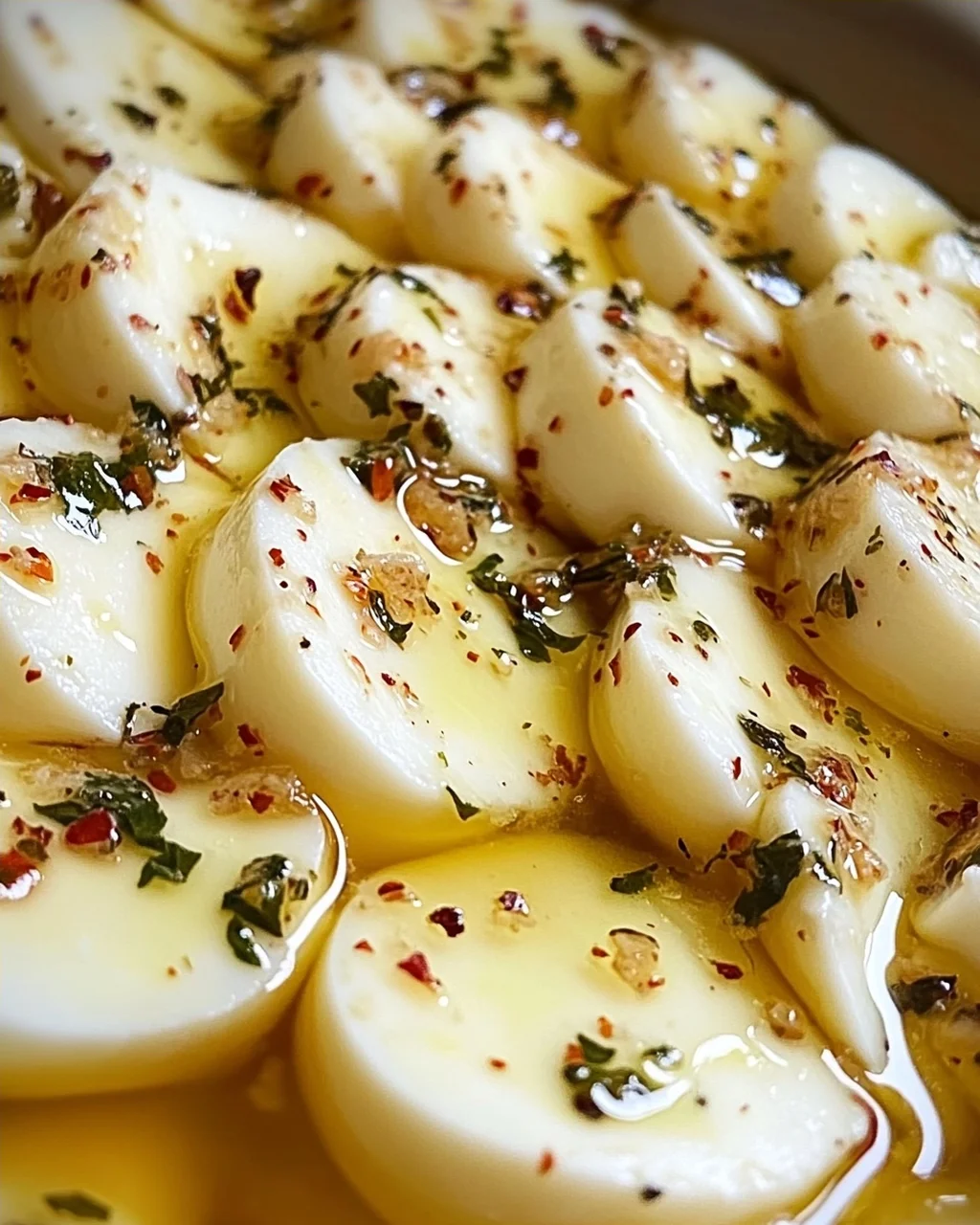 Eingelegter Mozzarella