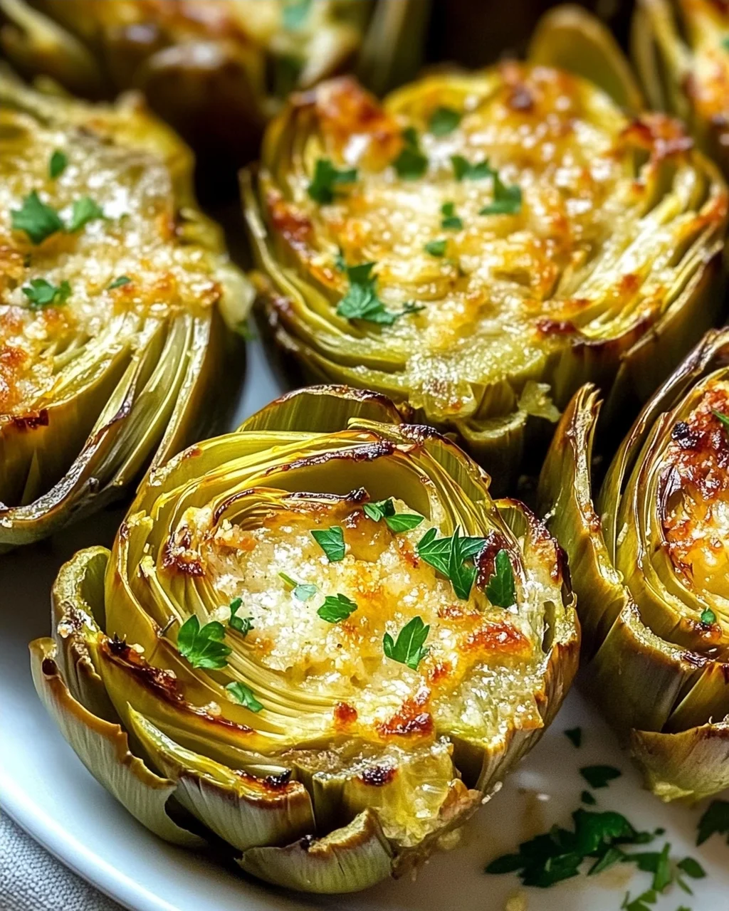 Garlic Parmesan Artichokes