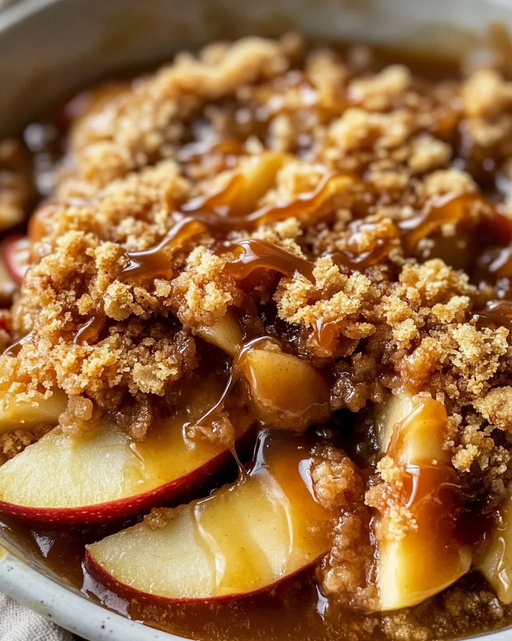 Gesalzener Karamell-Apfel-Crisp: Dein süßes Herbstglück!