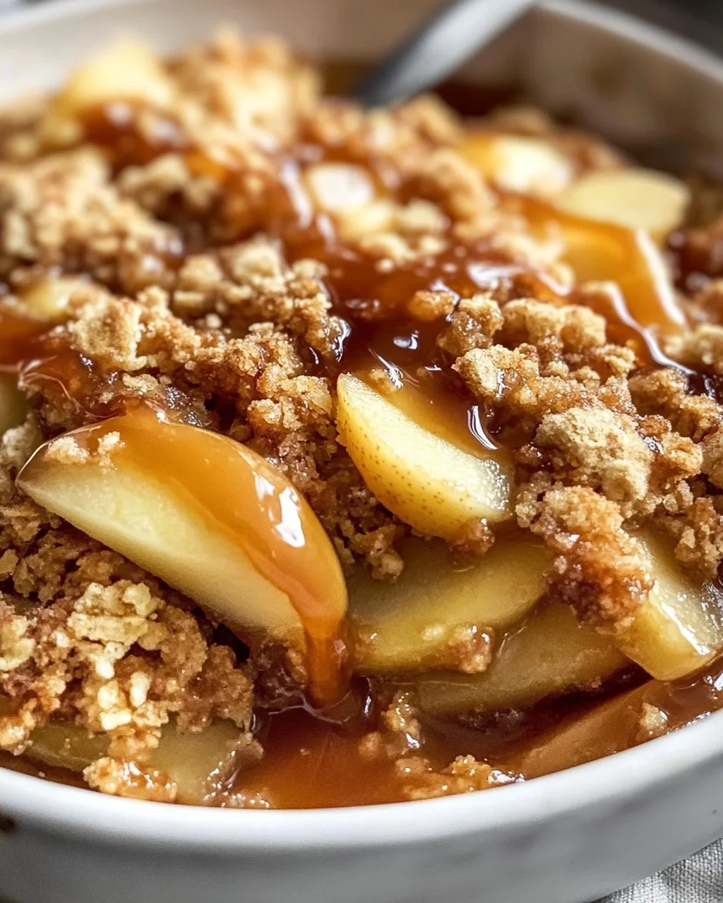Gesalzener Karamell-Apfel-Crisp: Dein süßes Herbstglück!