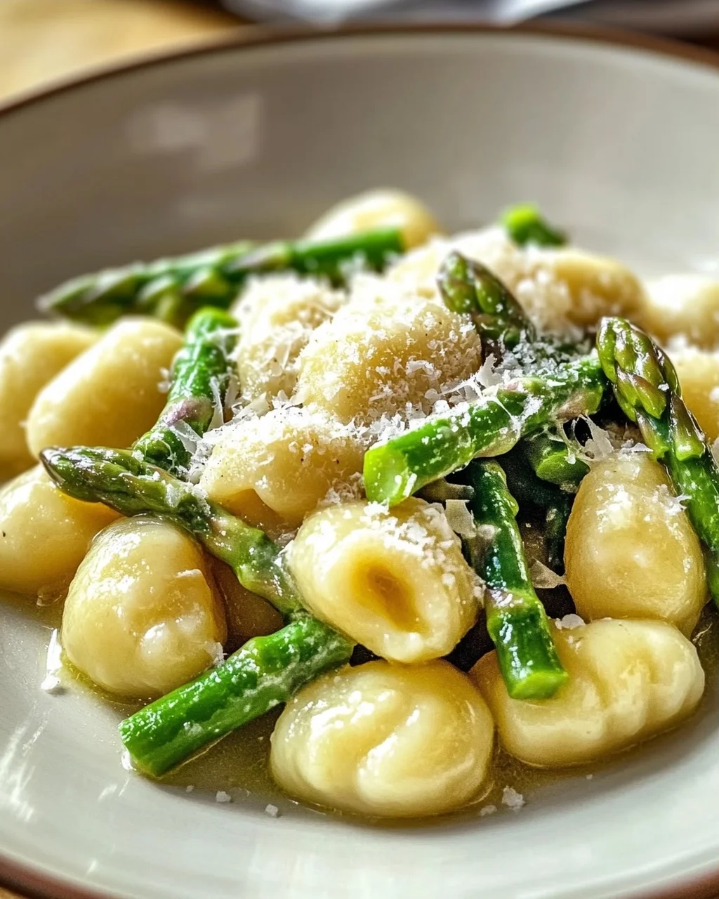 Gnocchi mit grünem Spargel