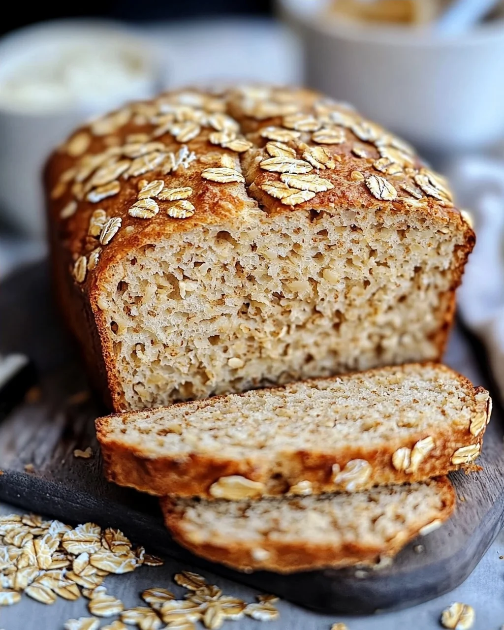 Haferflocken Quark Brot aus dem Airfryer – Schnell & Einfach