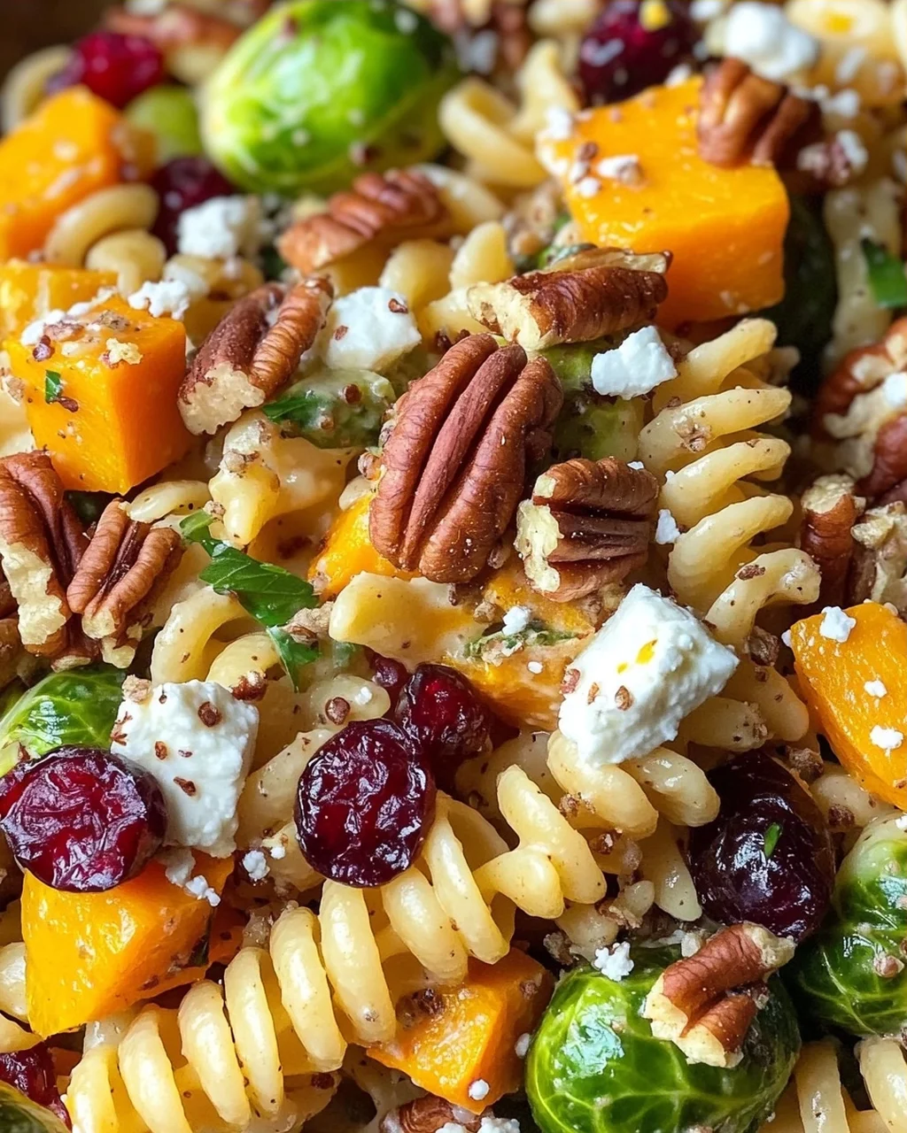 Herbstlicher Ernte-Nudelsalat