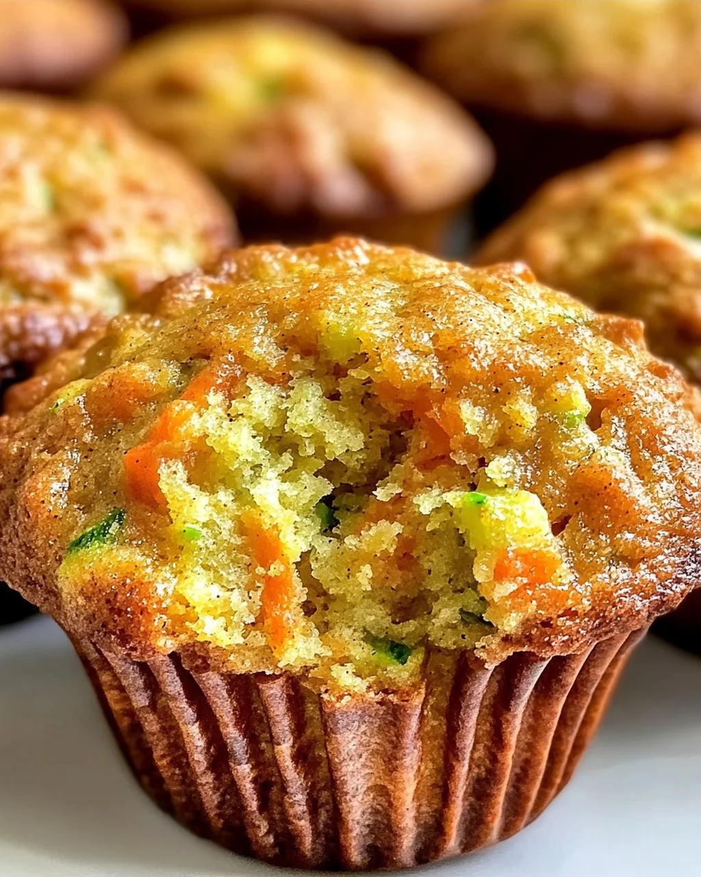 Karotten Zucchini Muffins für gesunde Snacks