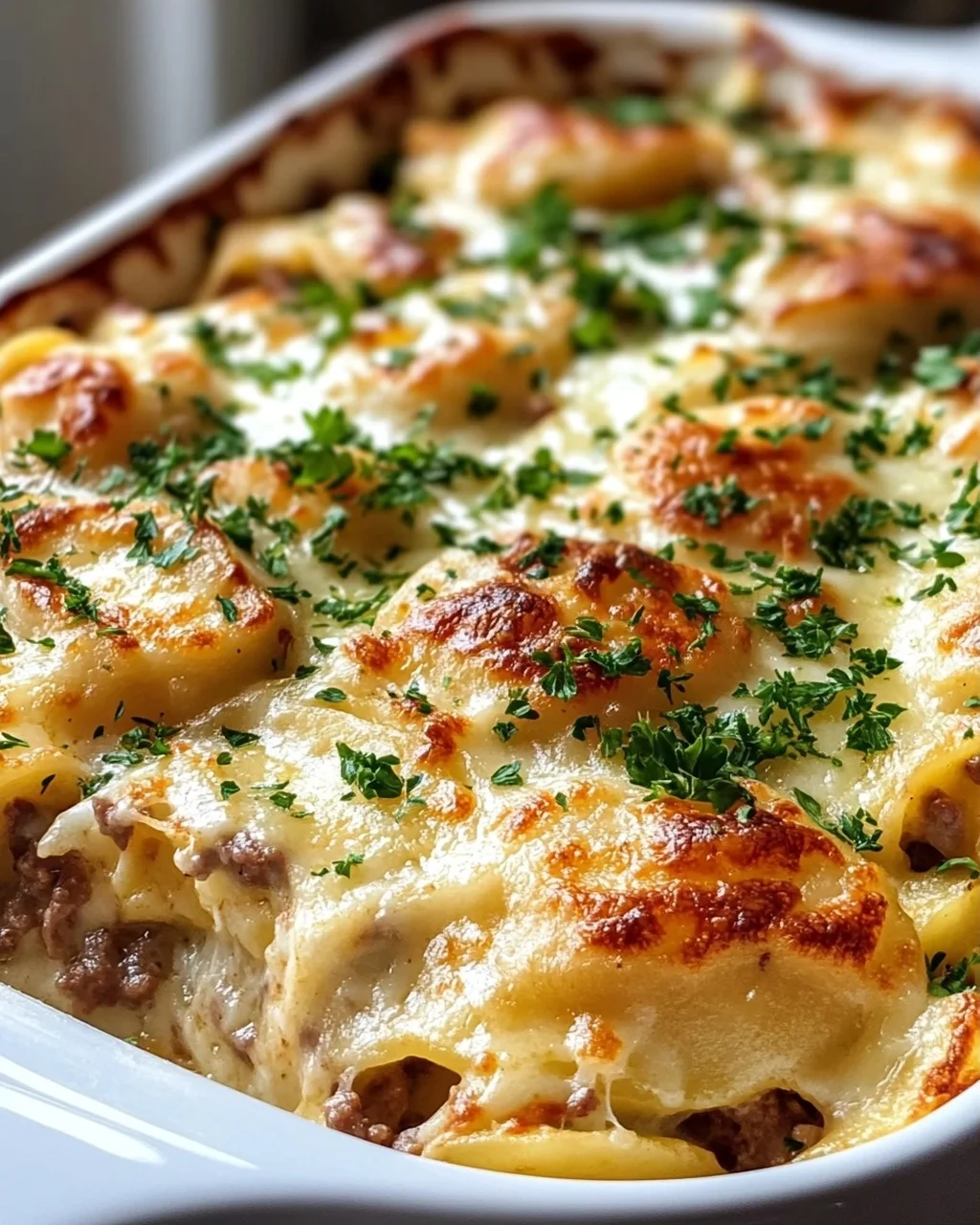 Kartoffel-Rindswurst Pierogi Auflauf – Herzhaft & Lecker!
