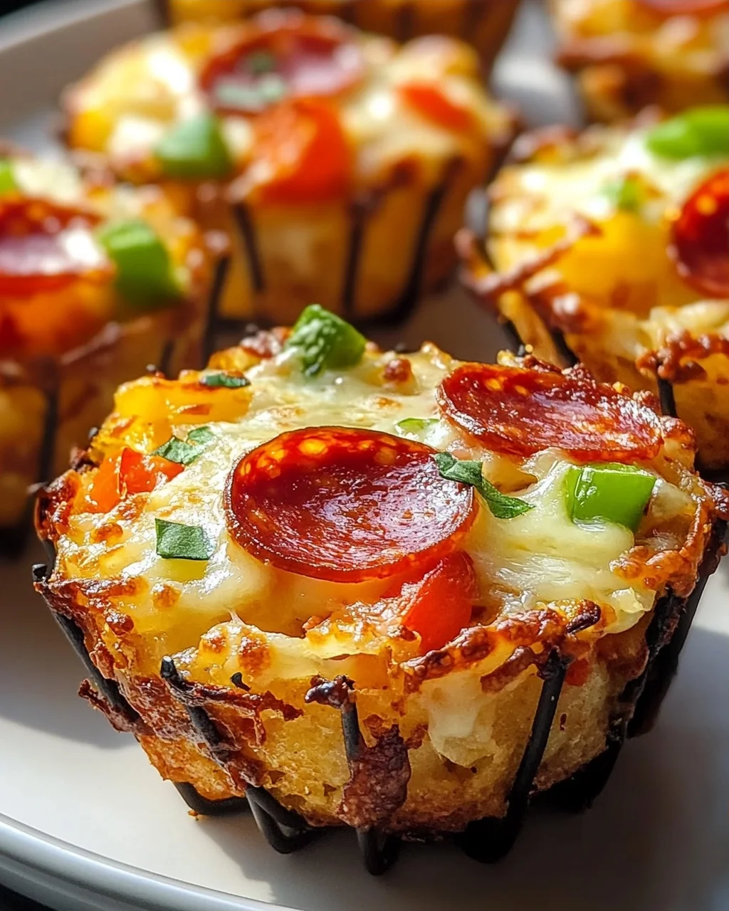 Knusprige Air Fryer Hash Brown Pizza Cups: Schnell & Lecker