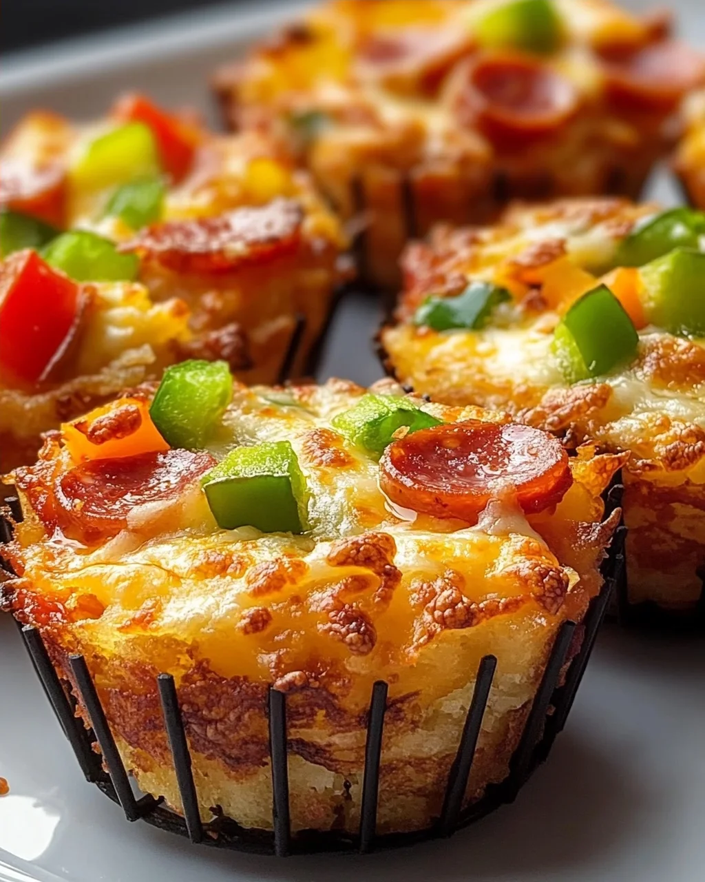 Knusprige Air Fryer Hash Brown Pizza Cups: Schnell & Lecker