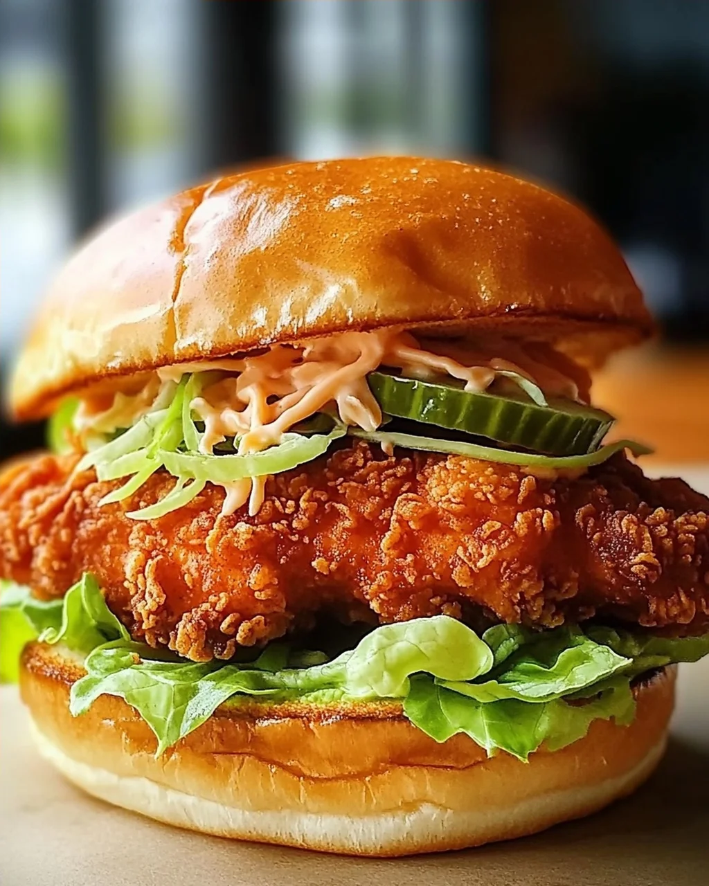 Knuspriges Thai Fried Chicken Sandwich