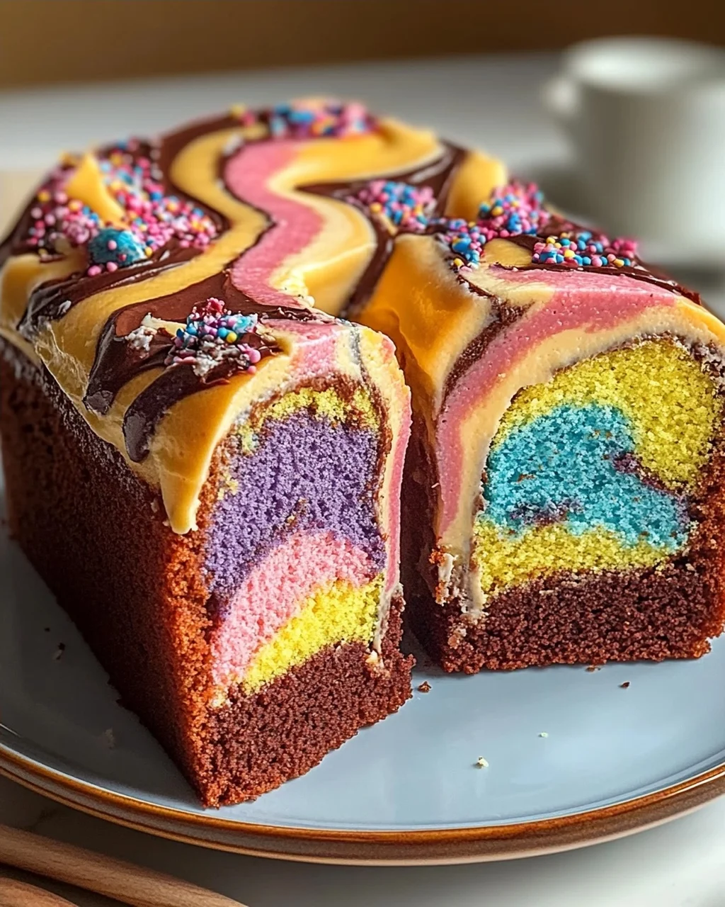 Kunterbunter Marmorkuchen: Leckeres Rezept für jeden Anlass