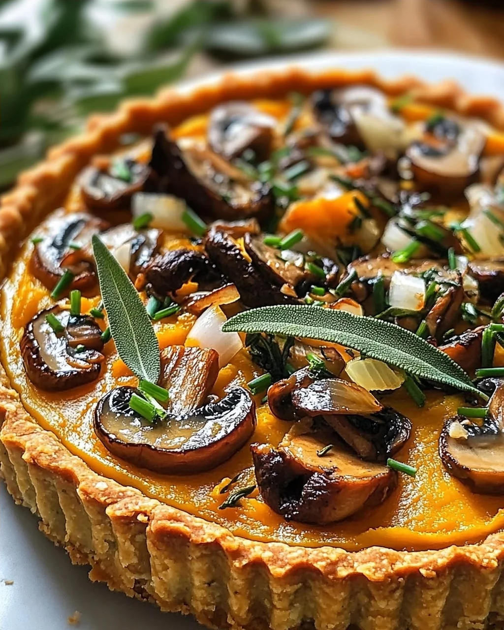 Kürbis-Salbei-Pilz-Tarte: Ein Erntezauber-Rezept