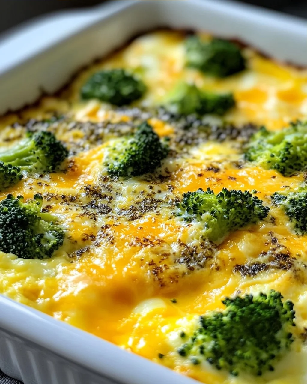 Leckere Broccoli Cheddar Egg Bake Auflauf für jeden Anlass