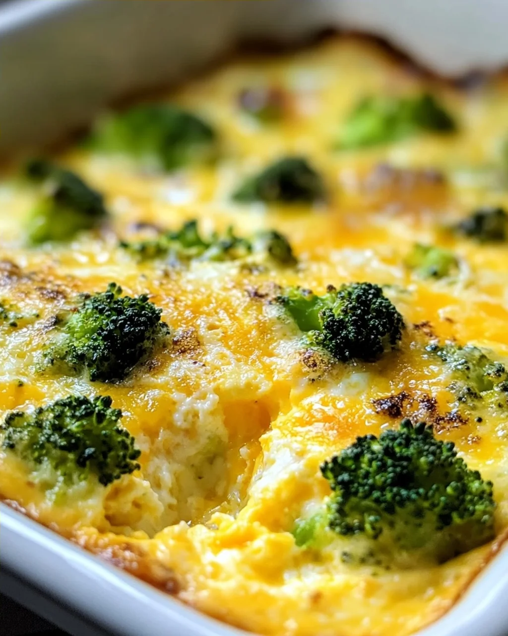 Leckere Broccoli Cheddar Egg Bake Auflauf für jeden Anlass