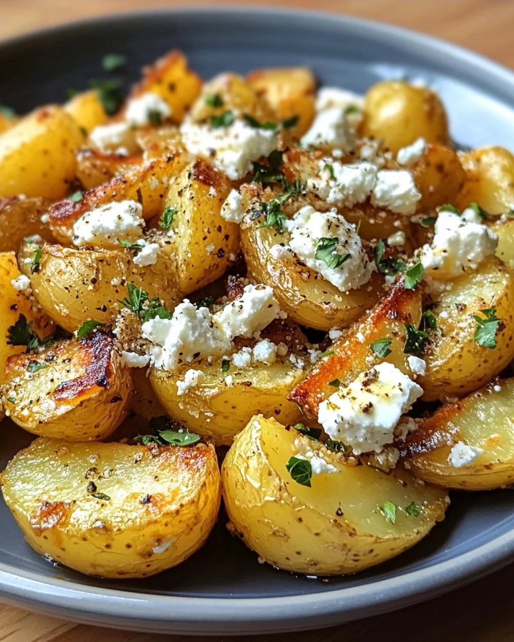 Leckere Kartoffeln mit Feta und Knoblauch - einfach genießen!