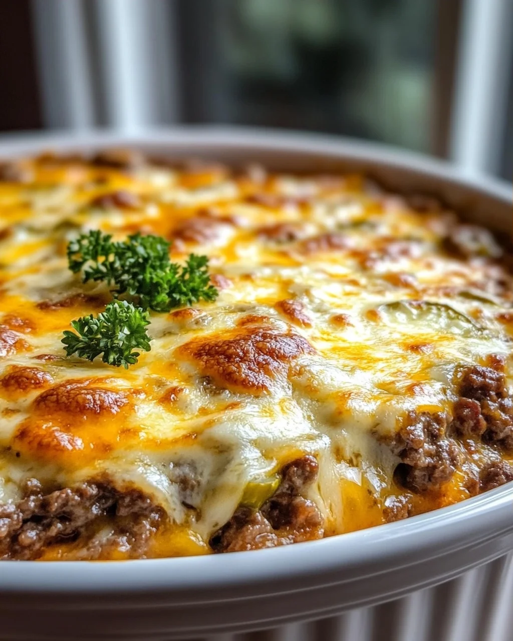 Low Carb Cheeseburger Auflauf mit Rinderhack – Einfach lecker!