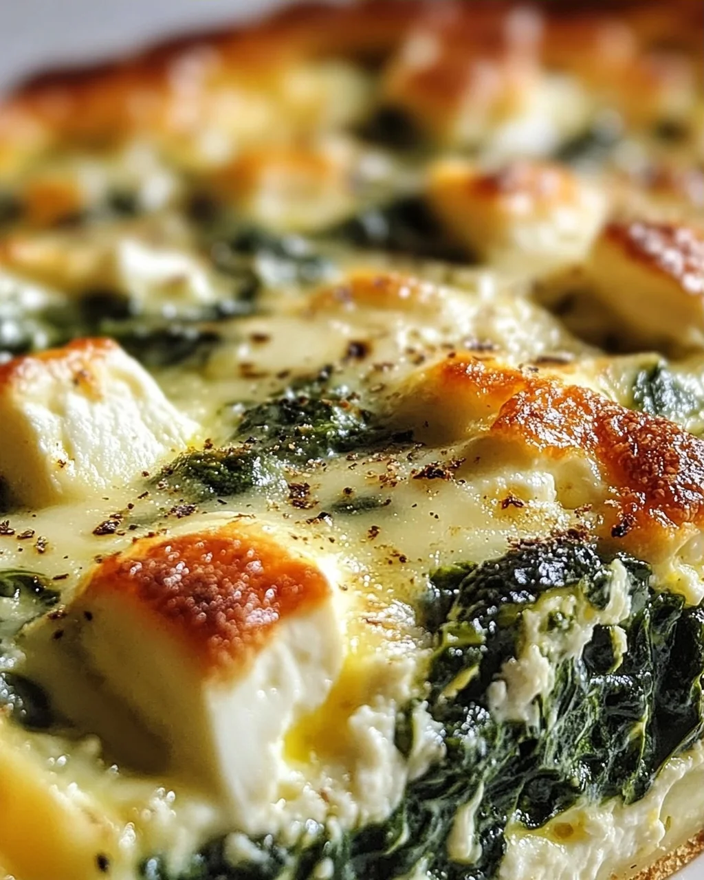 Low Carb Spinat-Auflauf mit Feta und Ei
