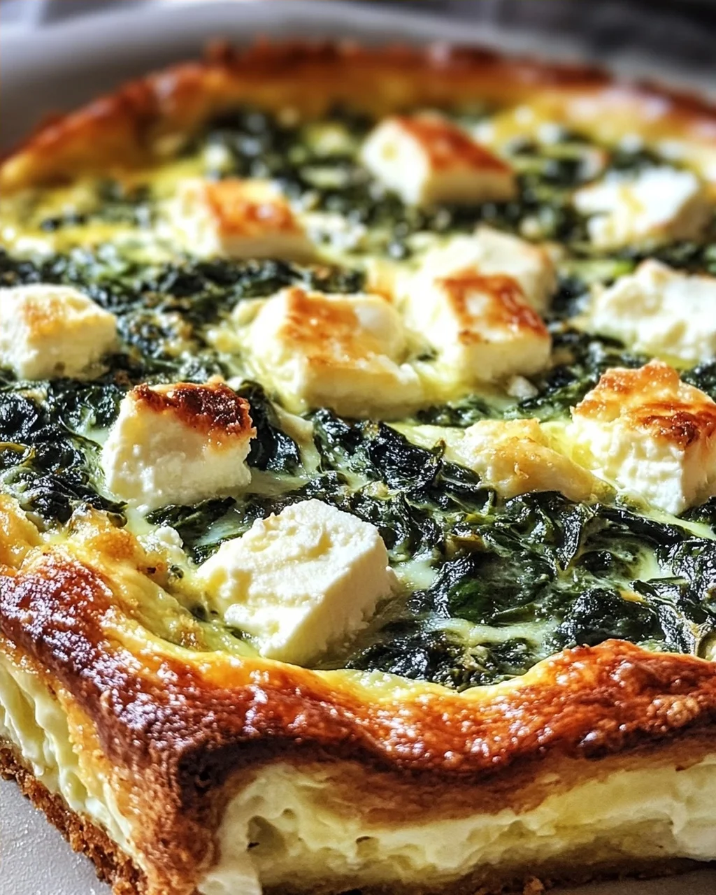 Low Carb Spinat-Auflauf mit Feta und Ei