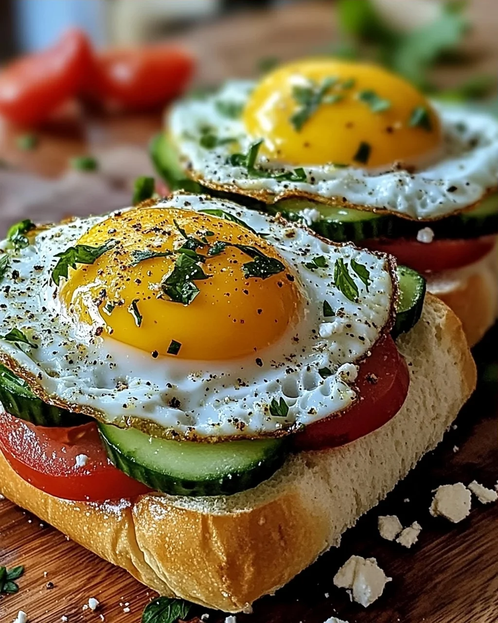 Mittelmeer Frühstücksbrötchen für den perfektem Start