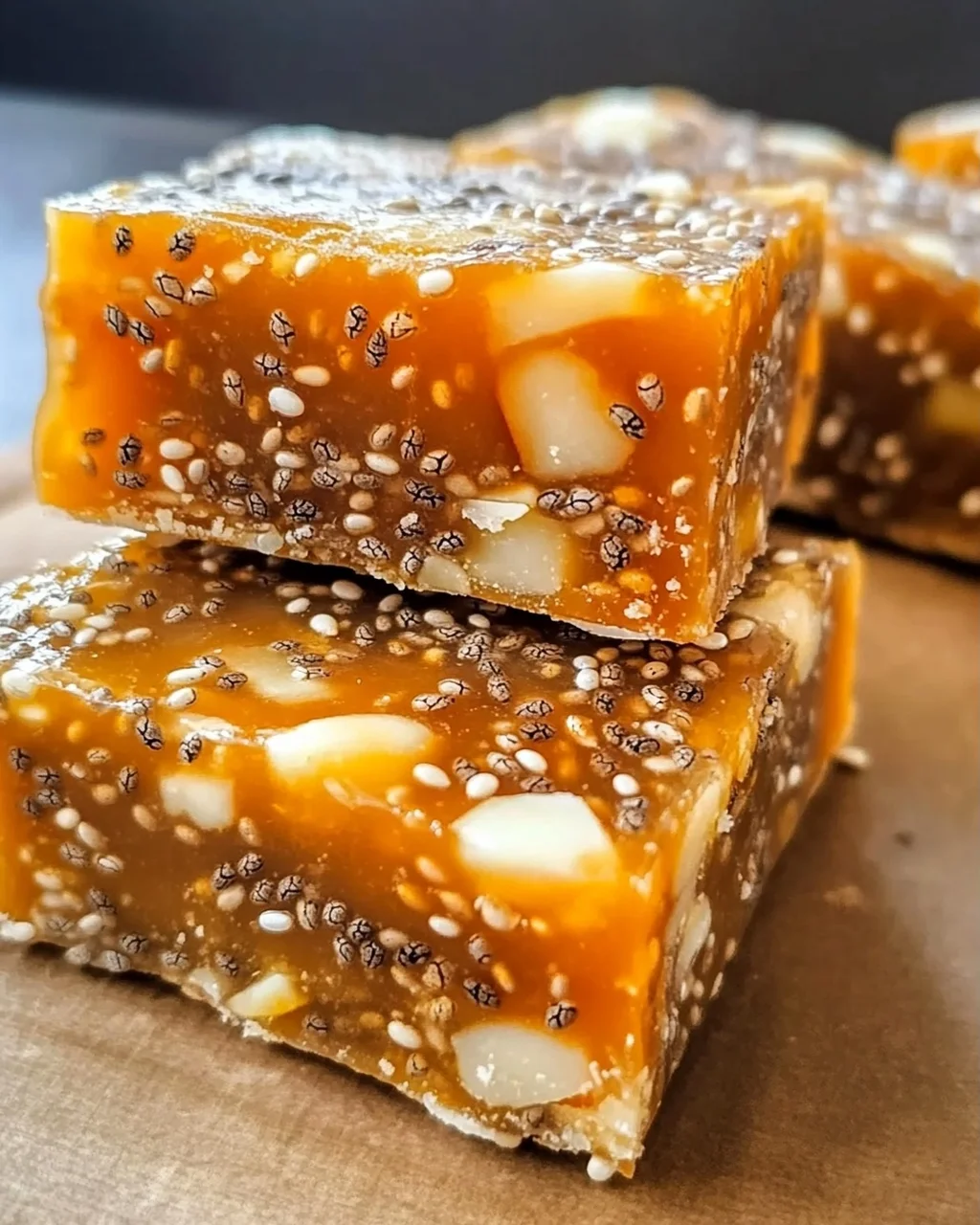 No-Bake Aprikosen Chia Energieriegel für schnelle Snacks
