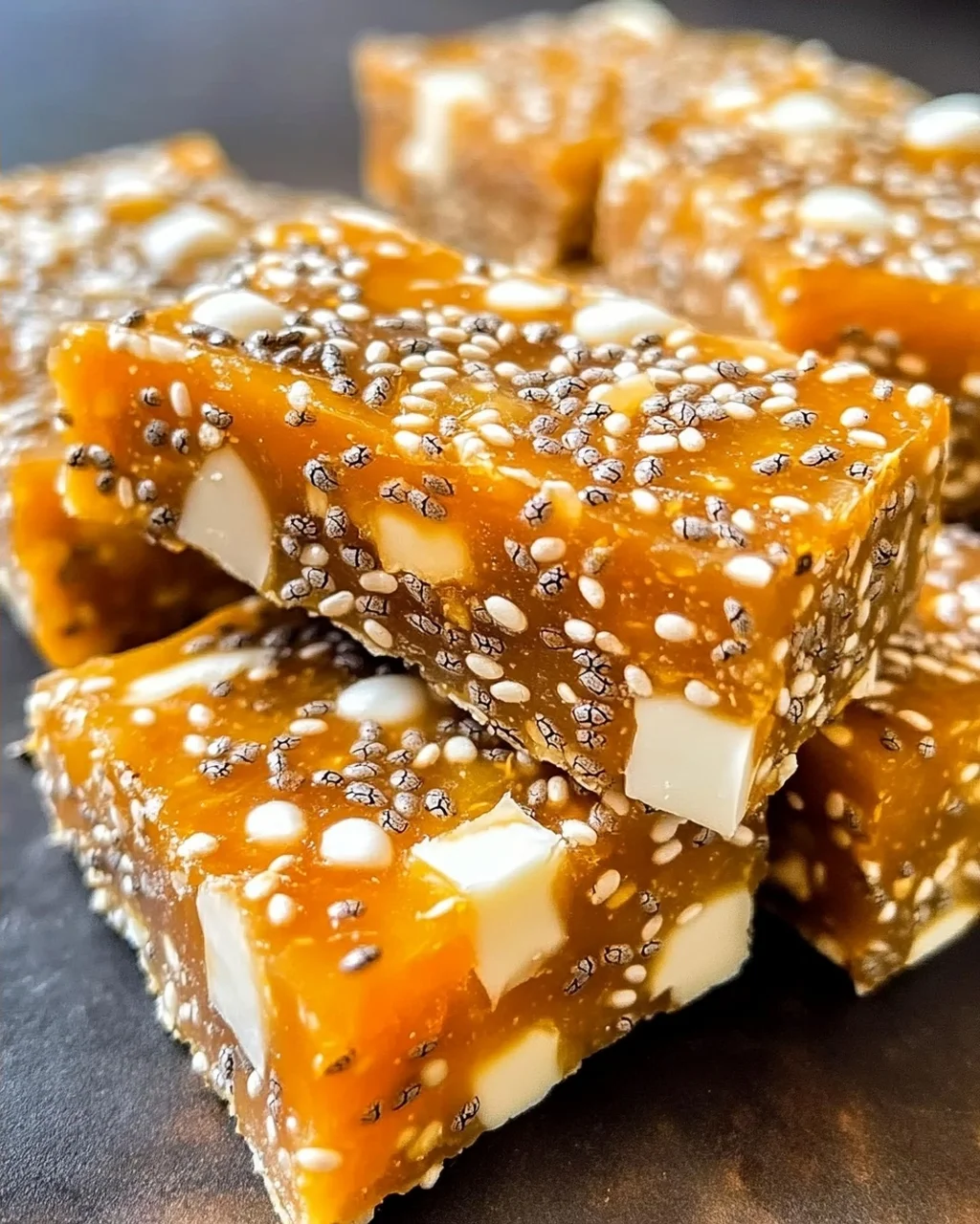 No-Bake Aprikosen Chia Energieriegel für schnelle Snacks