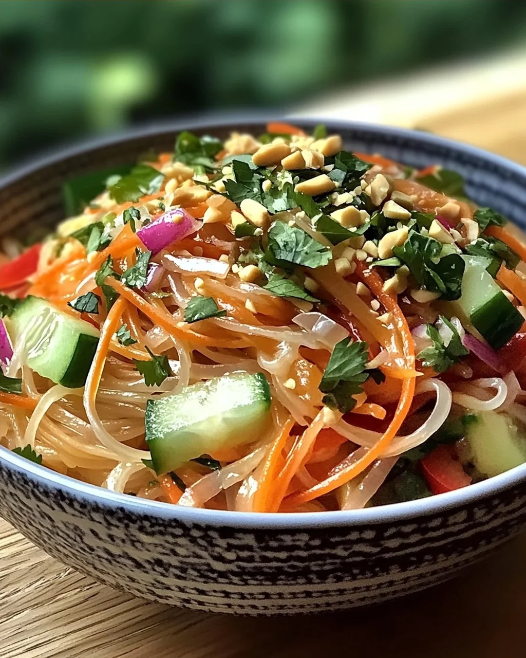 Nudelsalat mit Ingwer-Limetten-Dressing frisch genießen
