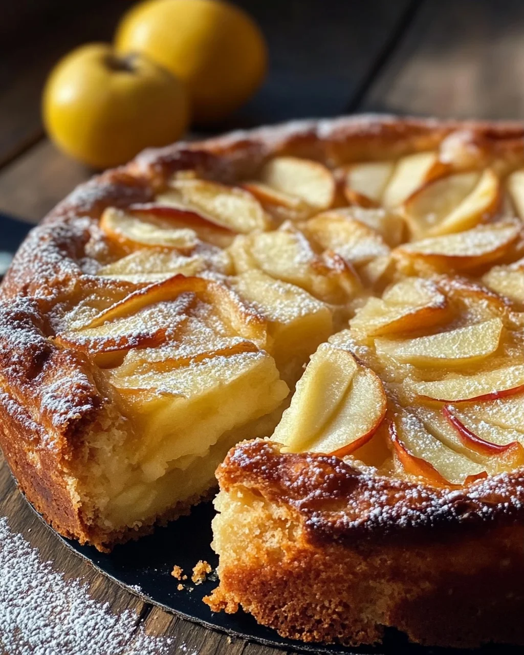 Omas versunkener Apfelkuchen