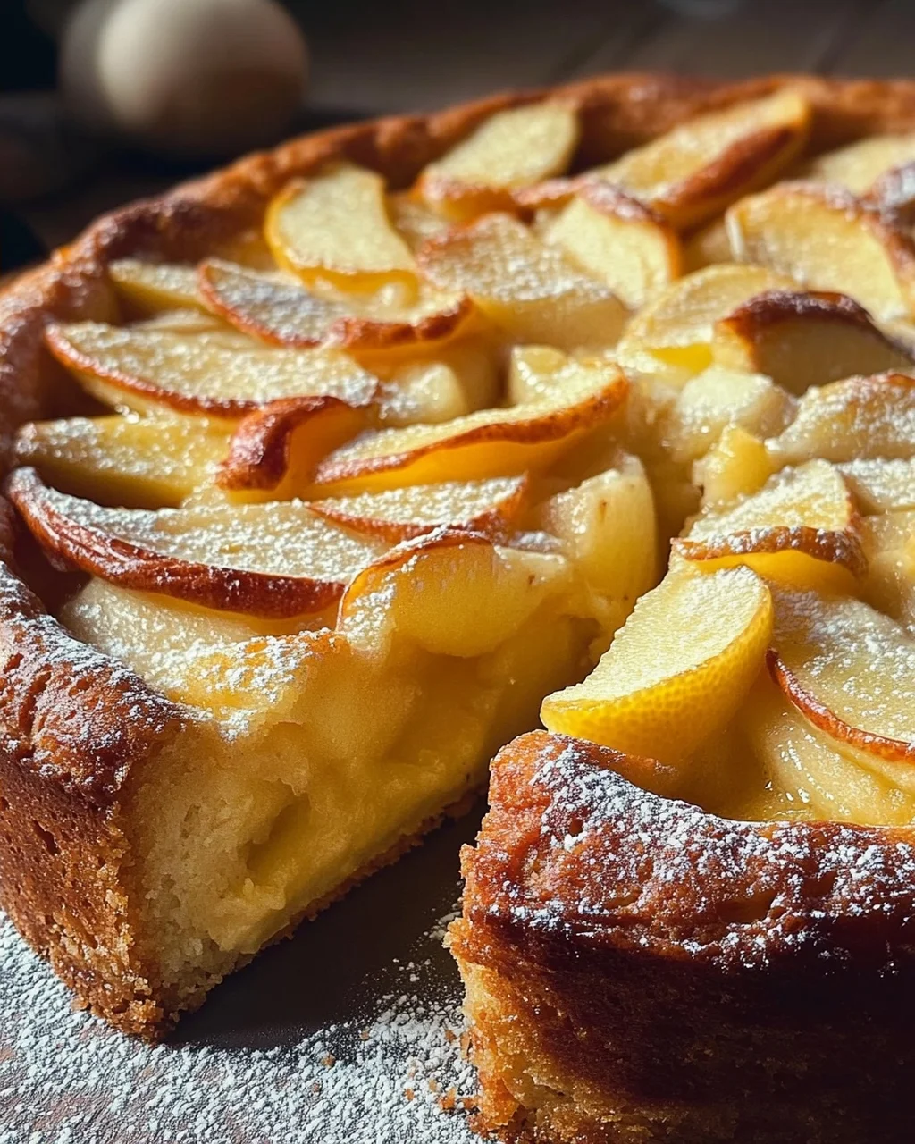 Omas versunkener Apfelkuchen