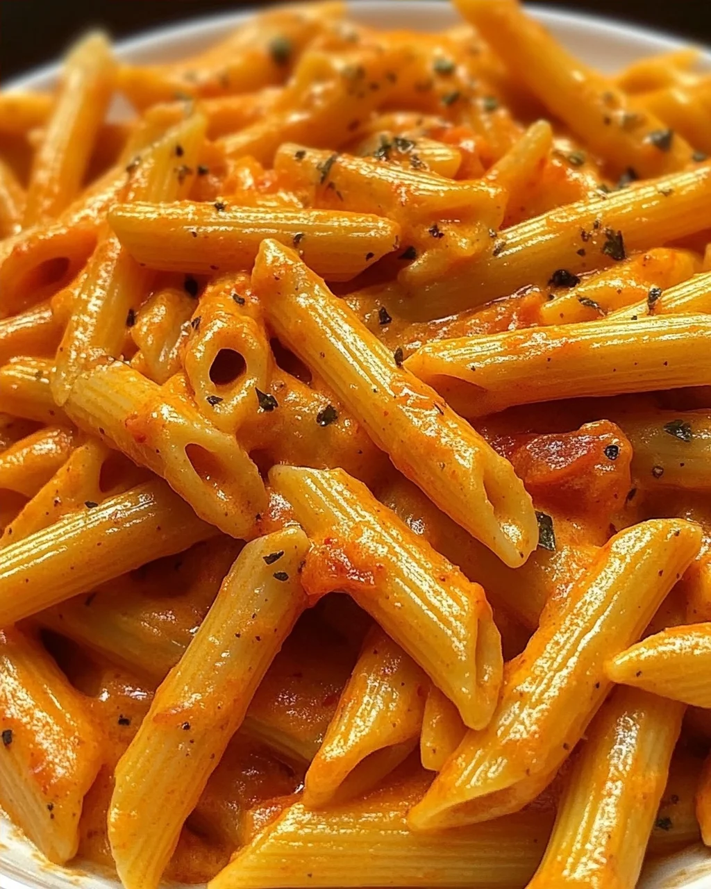 Penne in cremiger Paprikasoße