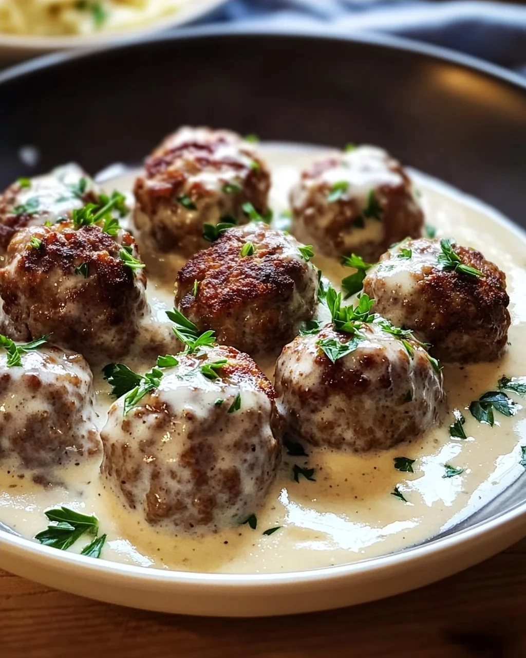 Rezept für Schwedische Köttbullar mit Rahmsauce