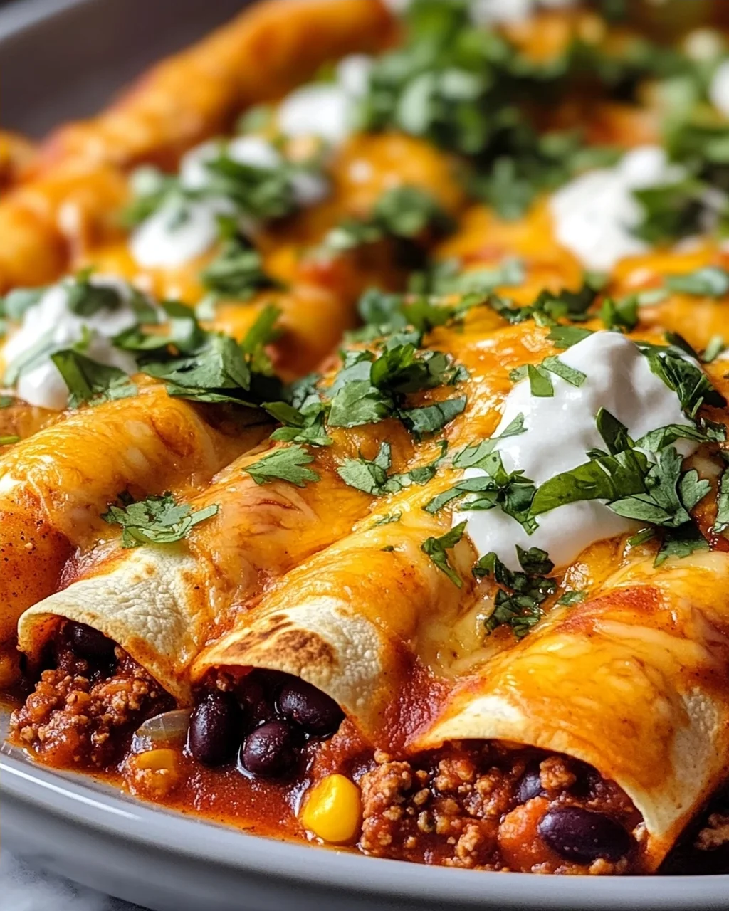 Saftige Hackfleisch-Enchiladas