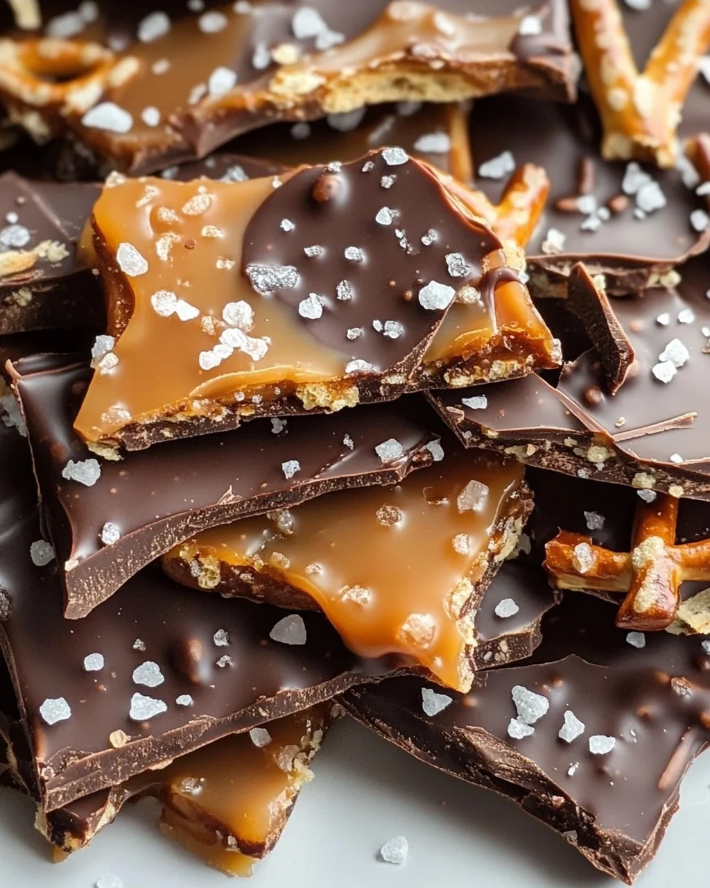 Salted Caramel Pretzel Bark: Süß-salzige Knusperfreude!