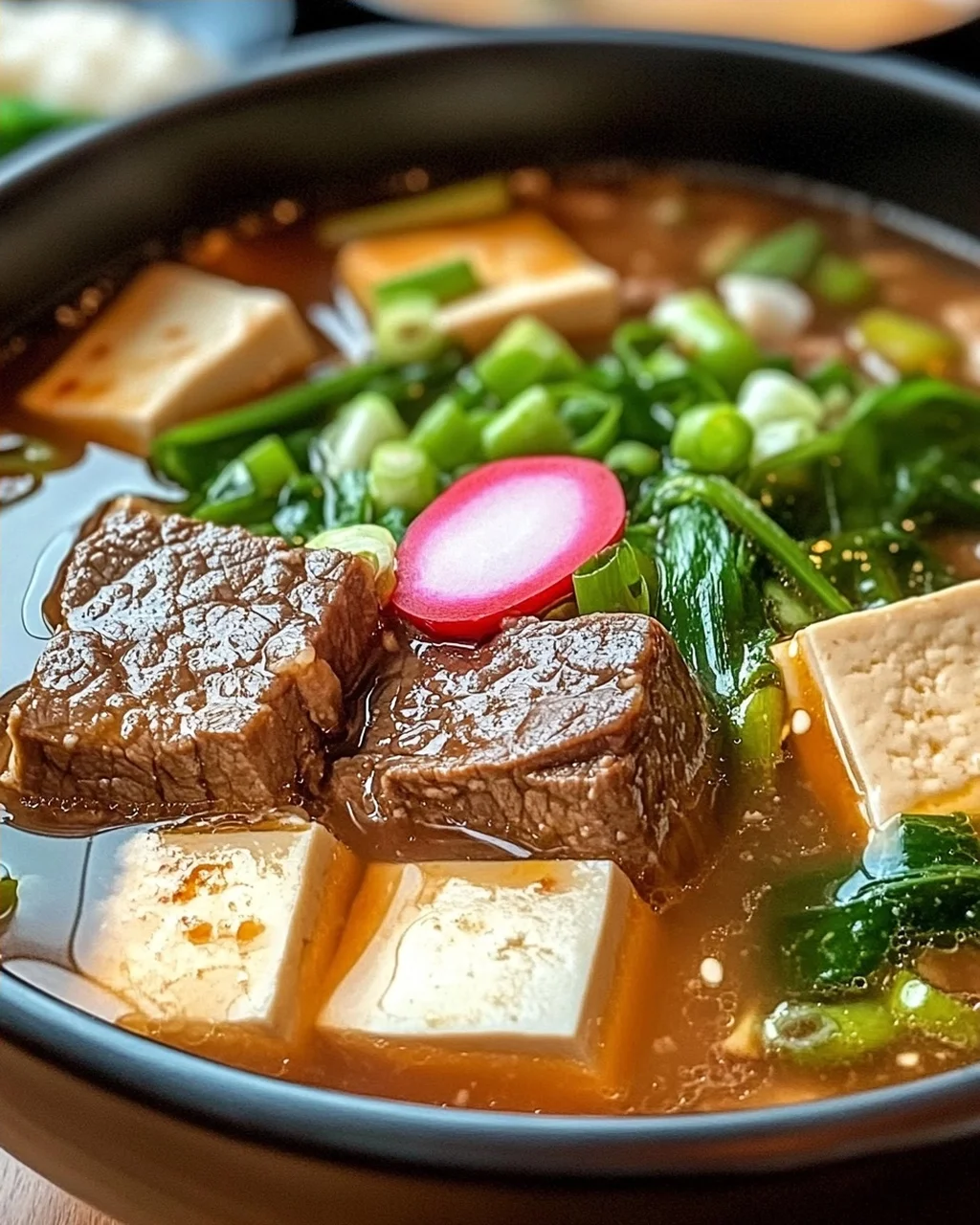 Schmackhafte koreanische Wintersuppe für warme Abende