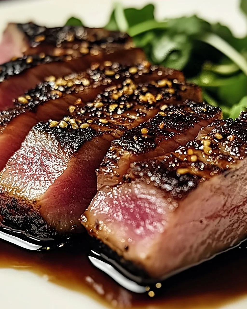 Schwarze Balsamico-Thunfischsteaks schnell zubereiten