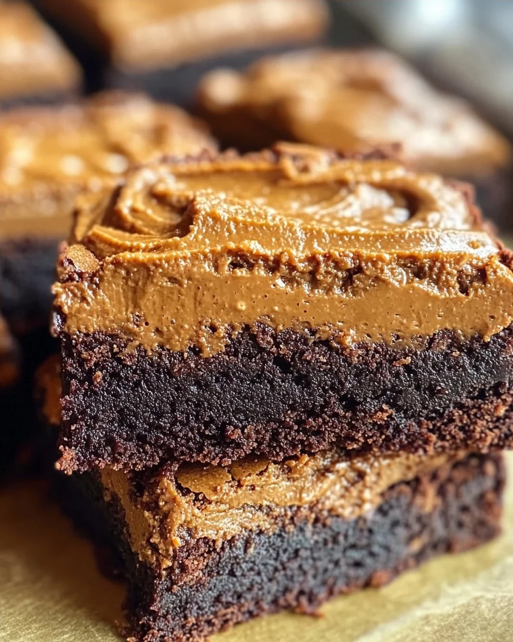 Spekulatius Brownies mit Lotus Biscoff Brotaufstrich
