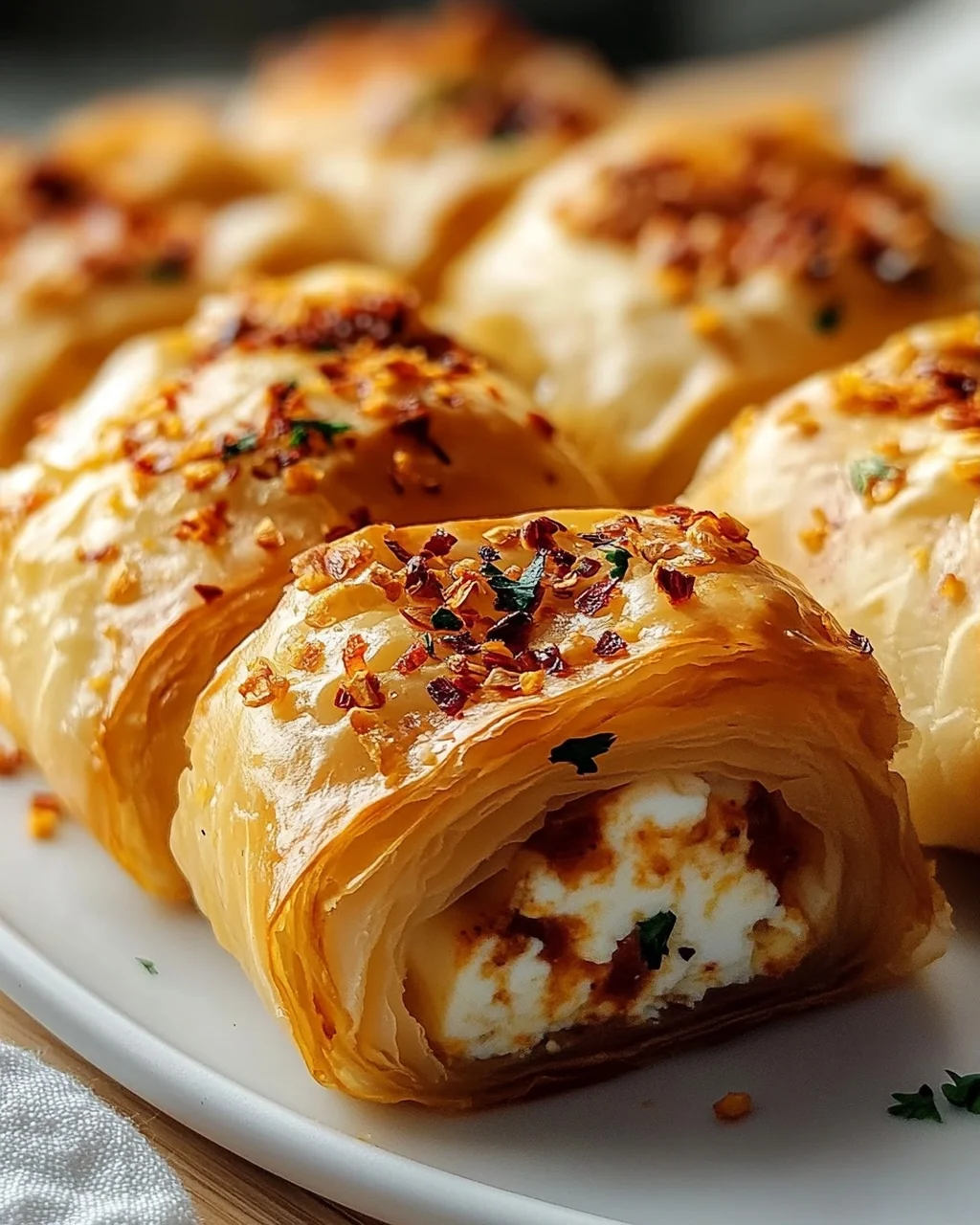 Spicy Feta Rolls: Quick & Easy Chili Flake Recipe