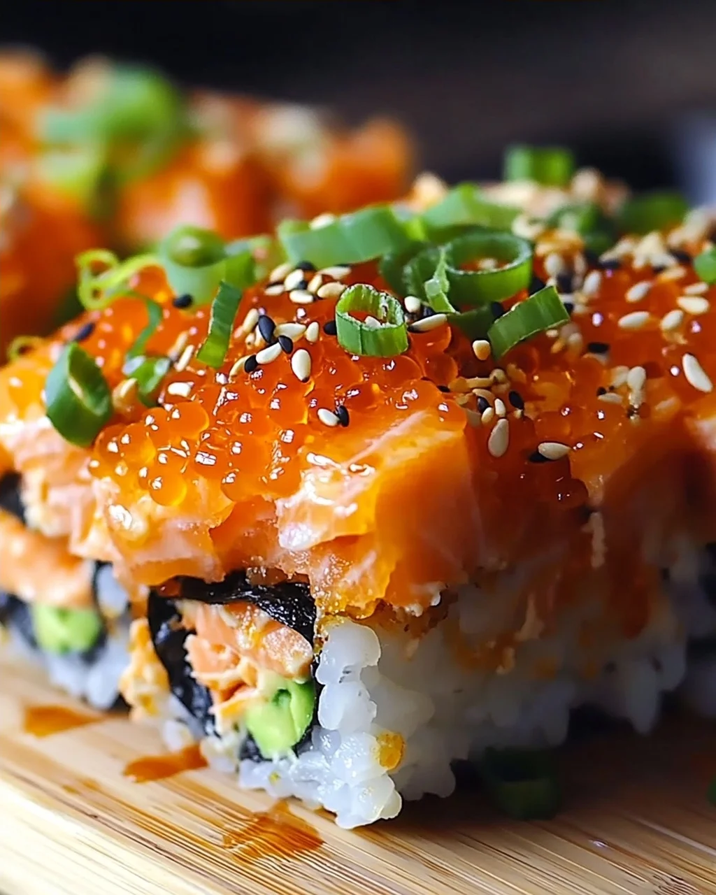 Spicy Salmon Sushi Bake