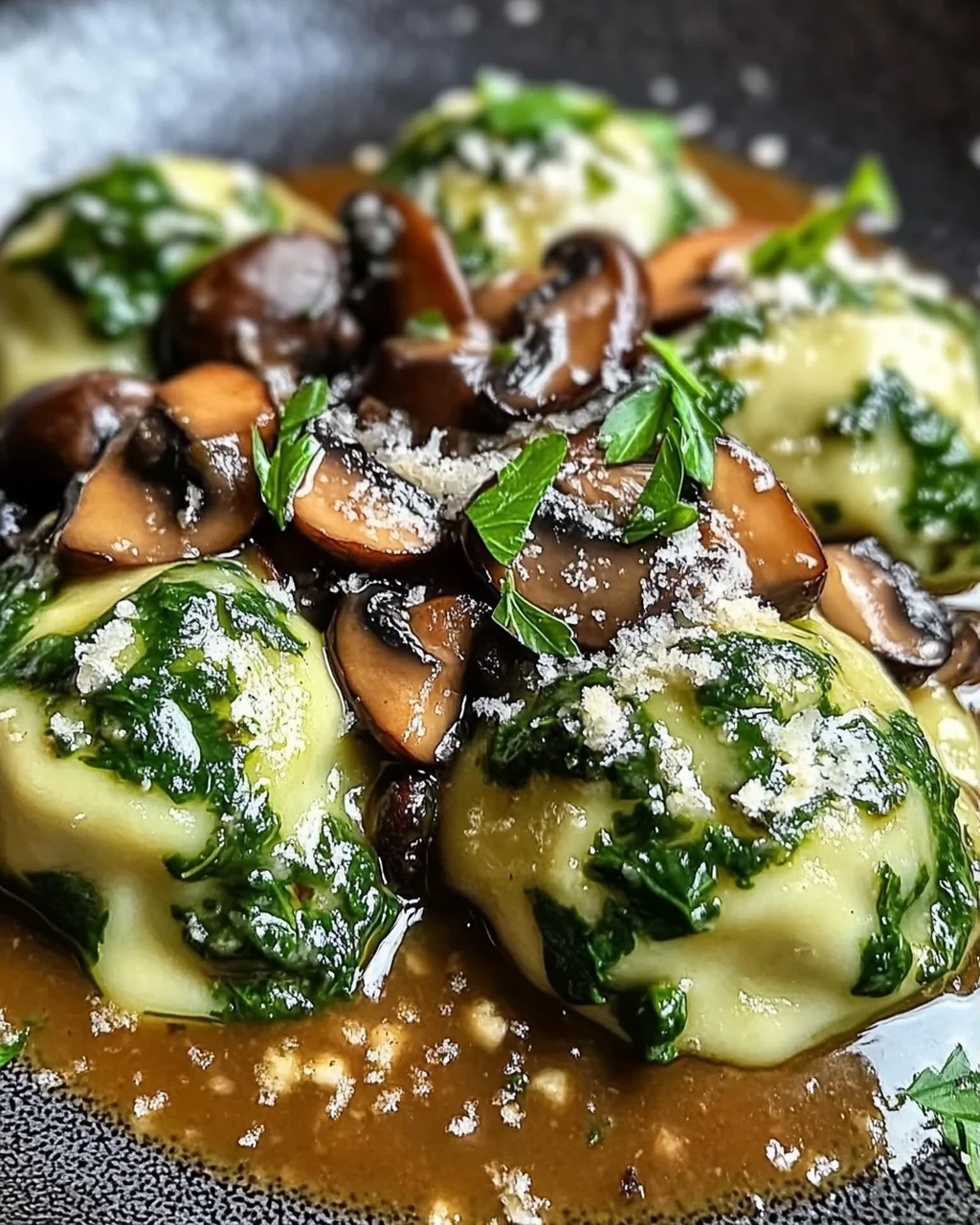 Spinatknodel Mit Pilzragout Ein Unglaublich Essenzielles Rezept Fur Personen