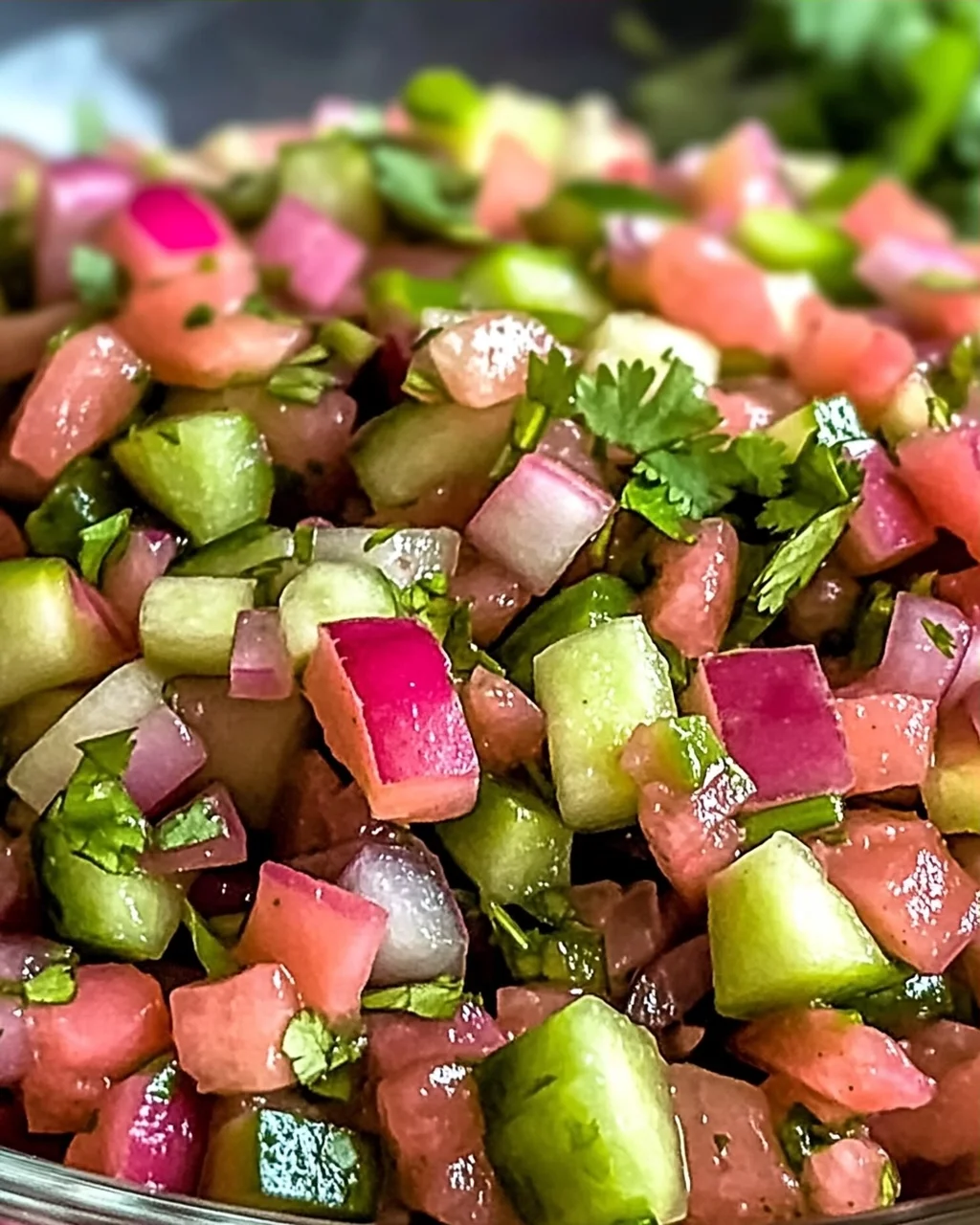 Veganer frischer Rhabarbersalsa für jeden Anlass