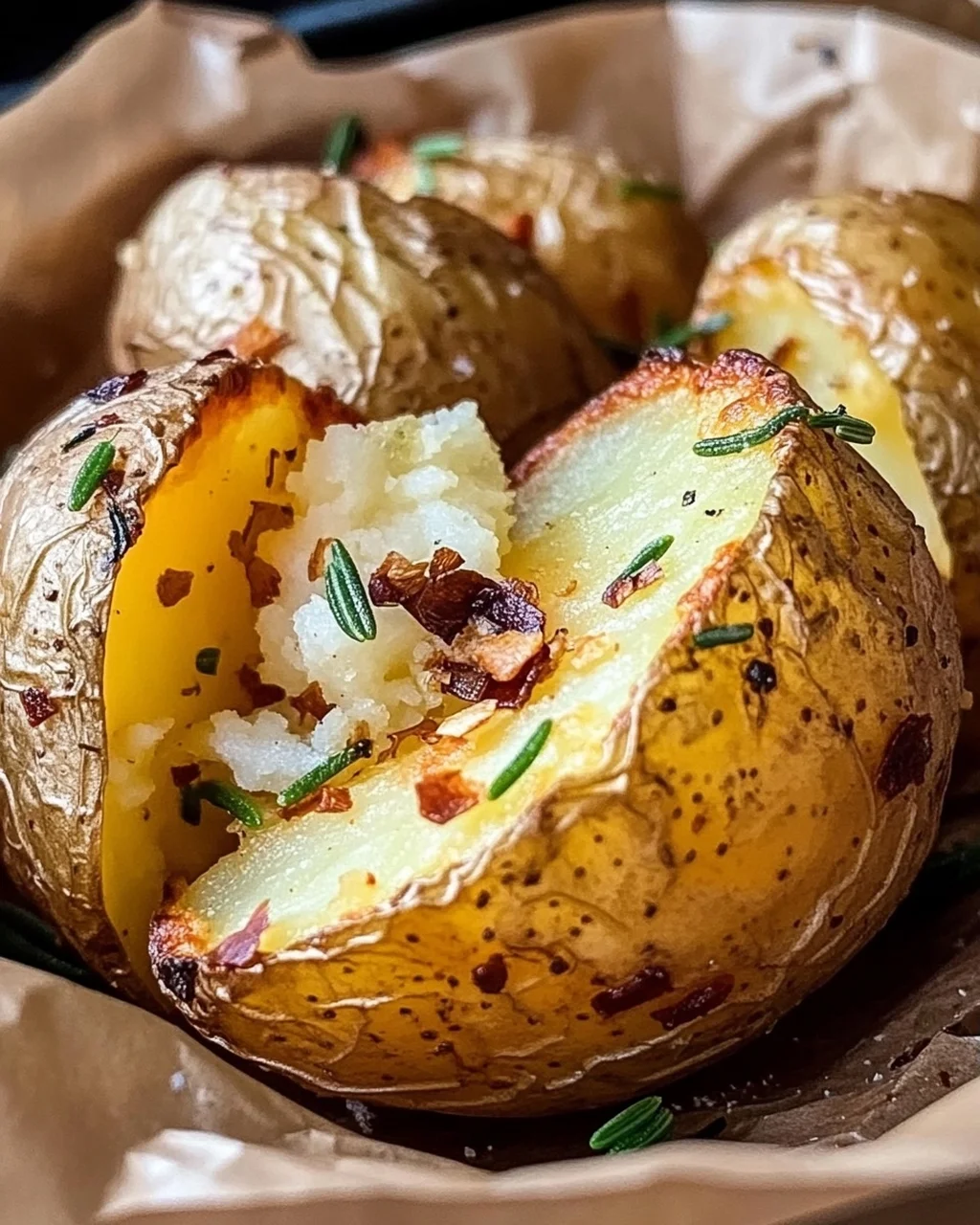 Würzige Ofenkartoffel aus der Heißluftfritteuse